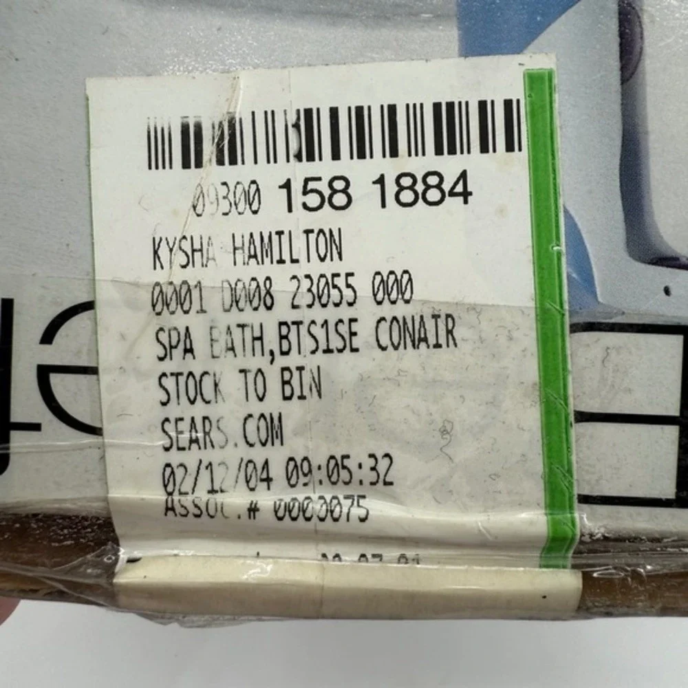 Vtg '04 Conair Body Benefits‎ Powerful Water Jet Bath Spa Model BTS1SE Sears